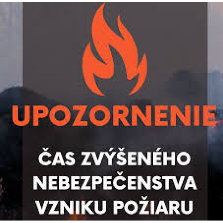 Menšia fotka pre článok Vyhlásenie času zvýšeného nebezpečenstva vzniku požiaru